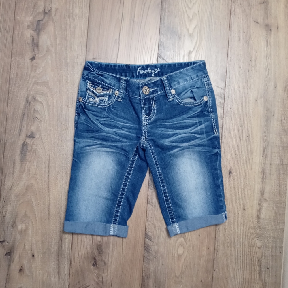 Amethyst Denim Burmudas